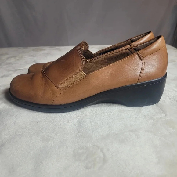 *LAST CHANCE* Clarks Bendables 62954 sz 9M Brown Slip on Loafers - Picture 3 of 10